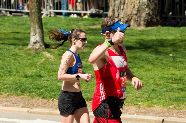 Annual marathon in Boston — Stock Photo, Image