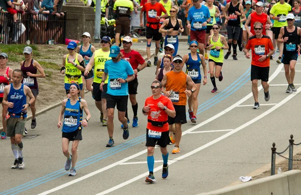 Boston'da yıllık marathon — Stok fotoğraf