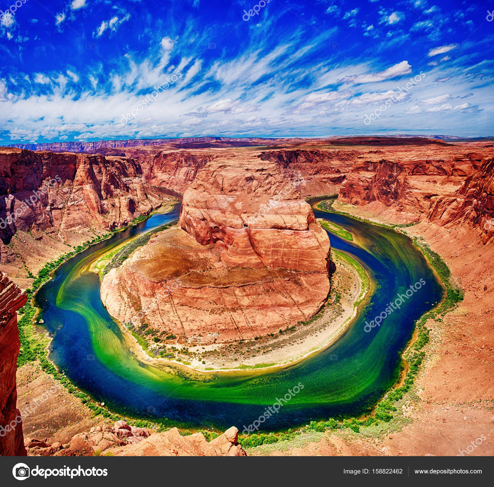 Horseshoe Bend on Colorado River Stock Photo by ©Byelikova 158822462