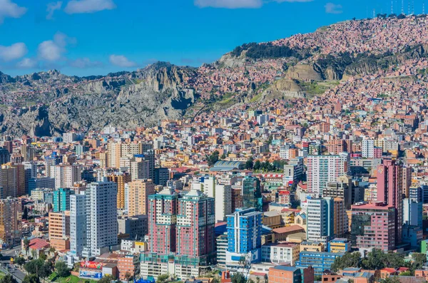 La Paz cidade na Bolívia — Fotografia de Stock