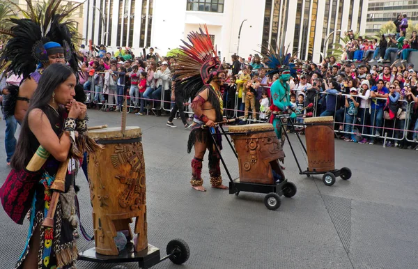 Dag van de dode parade in Mexico-stad. — Stockfoto