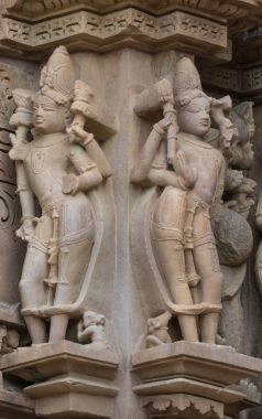 Khajuraho Hindu tapınağı kabartma