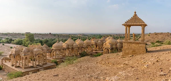 Königliche Kenotaphs in Bada Bagh in Jaisalmer — Stockfoto