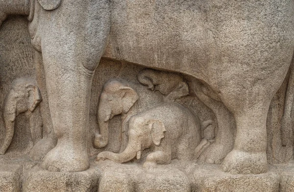 Starověké basreliefs a sochy — Stock fotografie