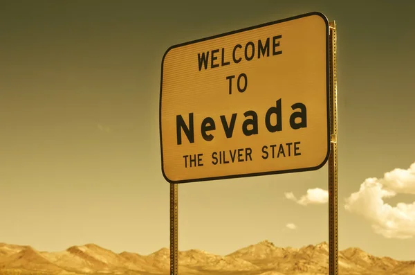 Sign Welcome to Nevada — Stock Photo, Image