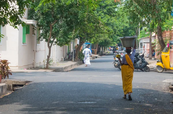 Street in Pondicherry, India. — Stock Photo, Image