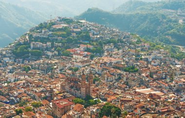 Taxco'da hava görünümünü