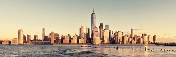 Centrum Panorama Manhattanu New York City Usa — Stock fotografie