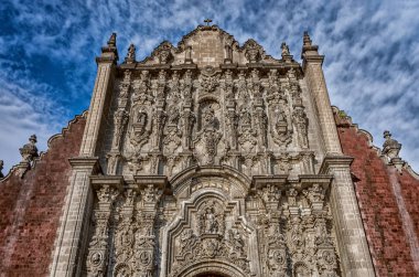 Büyükşehir Tabernacle Zocalo Meydanı Mexico City Katedrali'nde yanında. Meksika.