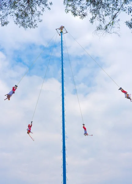 멕시코 멕시코 2016 Danza Voladores 전단지의 차풀테펙 멕시코 시티에서에 Voladores — 스톡 사진