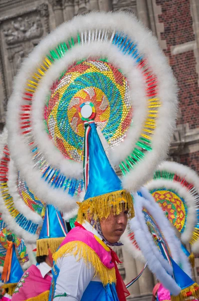 Ciudad México México Diciembre 2016 Fiesta Virgen Guadalupe Con Una — Foto de Stock