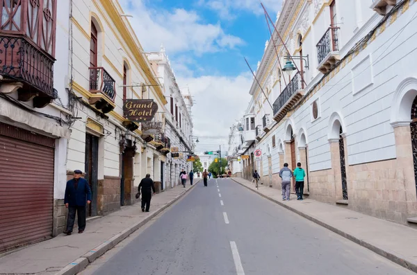 Sucre Bolivia Marzo 2015 Calle Sucre Capital Bolivia —  Fotos de Stock