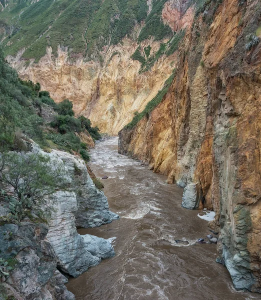 Vista Del Cañón Colca Perú — Foto de Stock