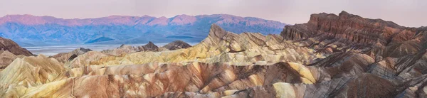 Zabriskie Point Death Valley National Park Kalifornii Usa Panoramiczny Widok — Zdjęcie stockowe