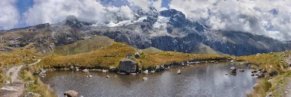 Landskap Fjell Santa Cruz Trek Cordillera Blanca Peru – stockfoto