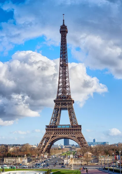 Paris França Março 2015 Torre Eiffel Dos Marcos Mais Famosos — Fotografia de Stock