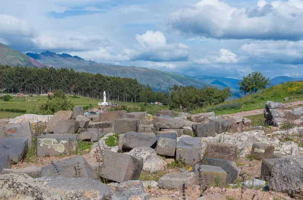 Sacsayhuaman Inca Ruínas Cusco Peru — Fotografia de Stock
