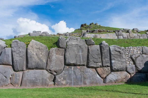 Sacsayhuaman Inca Ερείπια Στο Κούσκο Περού — Φωτογραφία Αρχείου