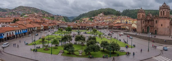 Cusco Peru Março 2015 Vista Panorâmica Plaza Armas Cusco Peru — Fotografia de Stock