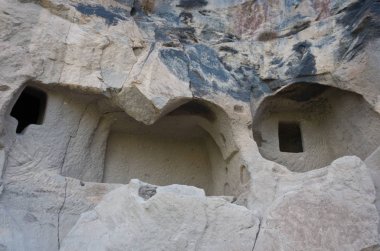 Kapadokya - 25 Nisan, 2016:Interior erken ortodox Hıristiyan fresk Ihlara Vadisi Kapadokya, Orta Anadolu, Türkiye ile Saint George Kilisesi