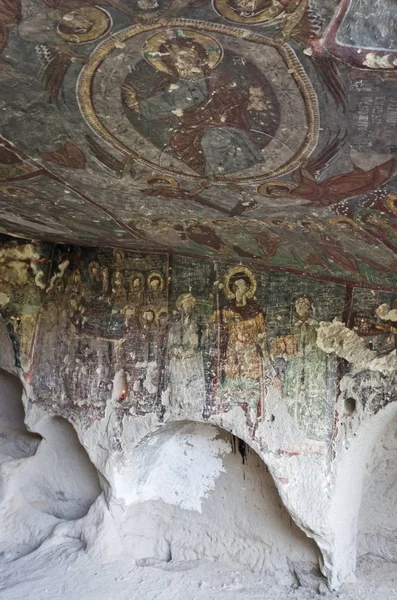Capadocia Turquía Abril 2016 Destruido Interior Iglesia San Jorge Con — Foto de Stock