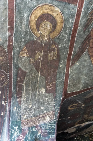 Cappadocië Turkije April 2016 Vernietigde Interieur Van Saint George Church — Stockfoto