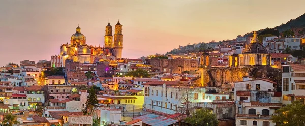 Panorama Taxco City Sunset Mexico — Stock Photo, Image
