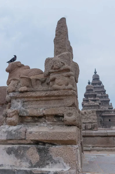 Ακτή Ναός Στην Mamallapuram Ταμίλ Ναντού Ινδία — Φωτογραφία Αρχείου