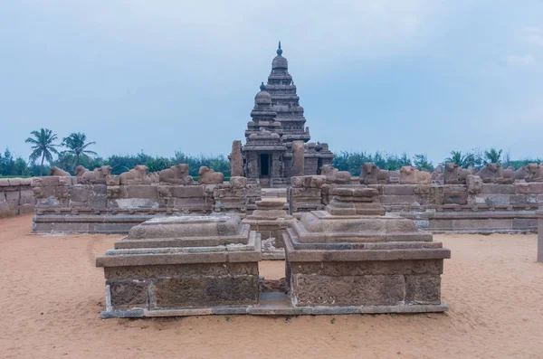 Templo Costa Mamallapuram Tamil Nadu Índia — Fotografia de Stock