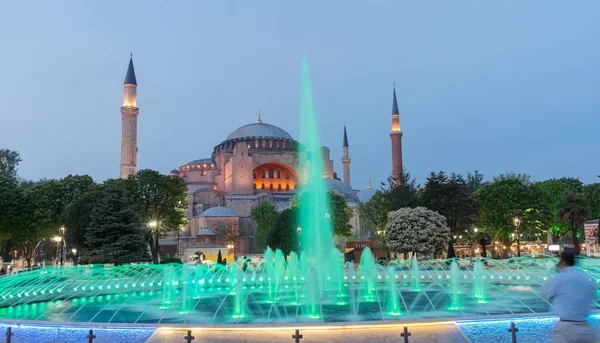Hagia Sophia Ayasofya Bei Sonnenuntergang Istanbul Türkei — Stockfoto