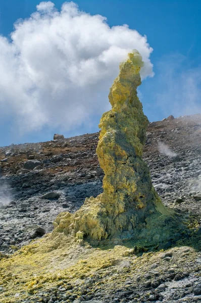 Ηφαίστειο Ebeko Paramushir Νησί Kuril Νησιά Ρωσία — Φωτογραφία Αρχείου