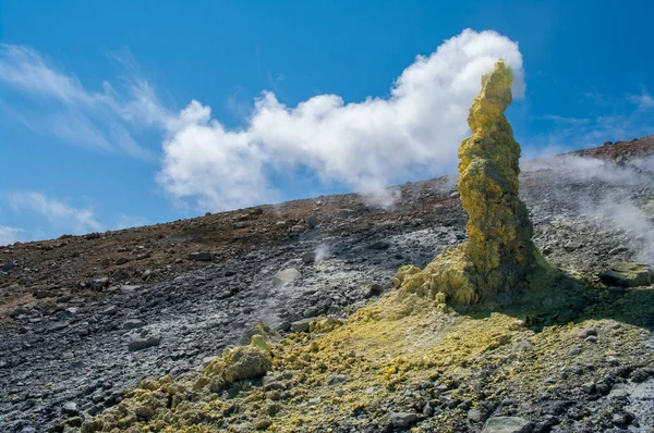 Vulcano Ebeko Isola Paramushir Isole Curili Russia — Foto Stock