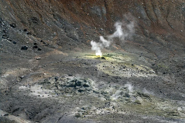 Volcán Ebeko Isla Paramushir Islas Kuriles Rusia —  Fotos de Stock