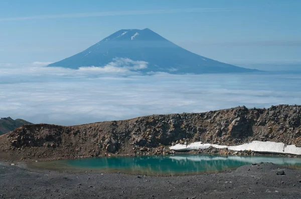 Volcán Ebeko Isla Paramushir Islas Kuriles Rusia —  Fotos de Stock