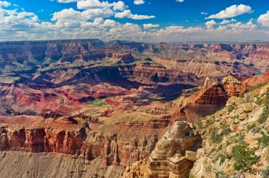  Büyük Kanyon Colorado Nehri, ABD ile çöl görünümü noktadan peyzaj
