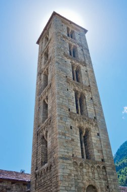 Roma Kilisesi, Santa Baki Erill-la-Vall Katalonya, İspanya içinde. (Boi vadi, UNESCO Dünya Miras Listesi)