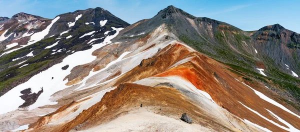 Paisaje Montaña Isla Paramushir Islas Kuriles Rusia Grupo Karpinsky — Foto de Stock