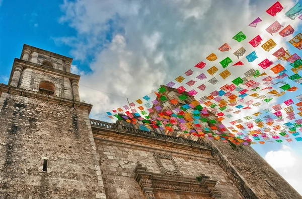 Church San Servacio Szent Szerváciusz Valladolid Yucatan Mexikó — Stock Fotó