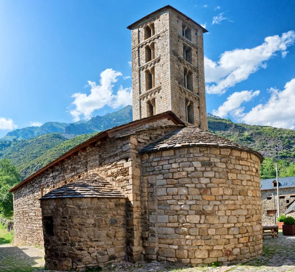 Římská Církev Santa Eulalia Erill Vall Provincii Katalánsko Španělsko Údolí — Stock fotografie
