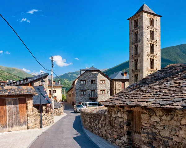 Iglesia Romana Santa Eulalia Erill Vall Cataluña España Valle Boi —  Fotos de Stock