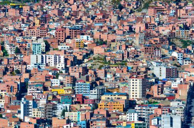 La Paz, Bolivya - 05 Nisan 2015: La Paz, Bolivya Cityscape