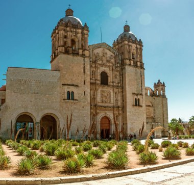 Oaxaca, Meksika - 21 Kasım 2016: Kilise, Santo Domingo de Guzman Oaxaca, Meksika için