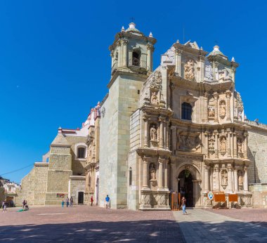 Oaxaca, Mexico - November 21, 2016: Basilica of Our Lady of Solitude in Oaxaca de Juarez. Mexico clipart