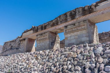 Mitla harabelerde Oaxaca city yakınındaki. Meksika'da Zapotek Dili kültürünün en önemli merkezleri