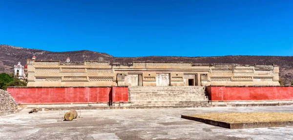 Ερείπια Στην Mitla Κοντά Στην Πόλη Της Oaxaca Πιο Σημαντικό — Φωτογραφία Αρχείου