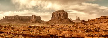 Monument valley, Navajo kabile park, ABD peyzaj.