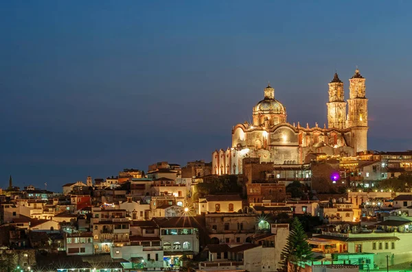 Éjszakai Nézet Taxco Város Mexikóban — Stock Fotó