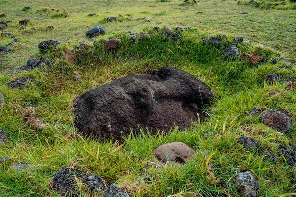 Ahu Vinapu Sitio Arqueológico Rapa Nui Isla Pascua Polinesia Oriental —  Fotos de Stock