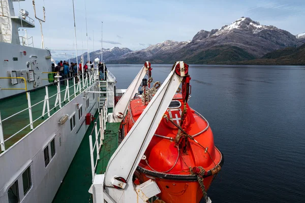 Patagonian Fjords Chile Ledna 2020 Navimag Trajekt Patagonian Fjordu Mezi — Stock fotografie