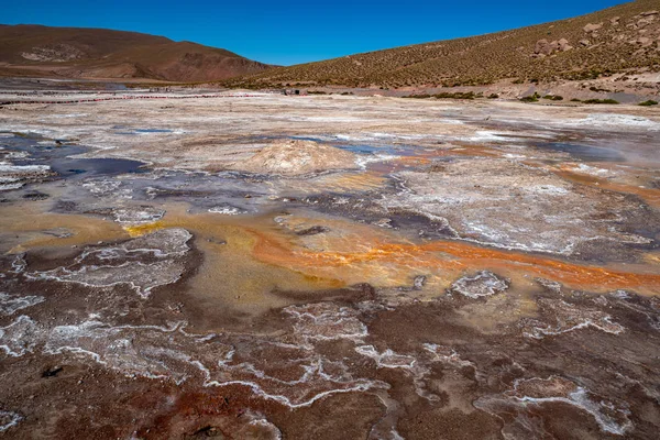 Campo Géiseres Tatio Cordillera Los Andes Del Norte Chile — Foto de Stock